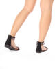 Immagine di MISS GLOBO - Sandalo nero con borchie e strass
