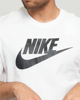 Immagine di NIKE - T shirt girocollo da uomo bianca in cotone con logo nero