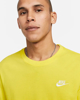 Immagine di NIKE - T shirt girocollo da uomo gialla con logo bianco