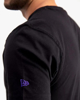 Immagine di NEW ERA - T shirt girocollo nera in cotone con logo Lakers