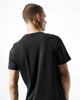 Immagine di NEW ERA - T shirt girocollo nera in cotone con logo bianco