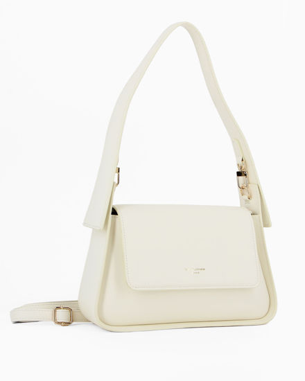 Immagine di DAVID JONES - Borsa a spalla panna con patta