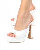 Immagine di MISS GLOBO - Sandalo mules bianco, tacco 13,5 CM