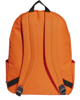 Immagine di ADIDAS - Zaino arancione e bianco con tasca frontale e spallacci regolabili