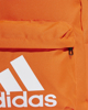 Immagine di ADIDAS - Zaino arancione e bianco con tasca frontale e spallacci regolabili