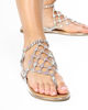 Immagine di MISS GLOBO - Sandalo argento con rete in strass