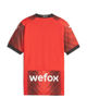 Immagine di PUMA - T shirt da calcio bambino nera e rossa in tessuto traspirante con logo Milan - HOME JERSEY