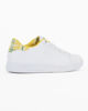 Immagine di ENRICO COVERI - Sneaker da donna bianca e gialla con dettaglio posteriore scozzese - EASY KILT