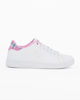 Immagine di ENRICO COVERI - Sneaker da donna bianca e rosa con dettaglio posteriore scozzese - EASY KILT