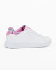 Immagine di ENRICO COVERI - Sneaker da donna bianca e rosa con dettaglio posteriore scozzese - EASY KILT