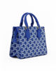 Immagine di ENRICO COVERI - Borsa blu con stampa loghi