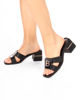 Immagine di LAURA BIAGIOTTI - Sandalo mules nero con dettagli oro e tacco 6cm