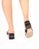 Immagine di LAURA BIAGIOTTI - Sandalo mules nero con dettagli oro e tacco 6cm