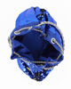 Immagine di DIVAS - Pochette blu a secchiello con paillettes e diamantini