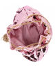 Immagine di DIVAS - Pochette rosa a secchiello con paillettes e diamantini