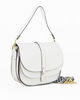 Immagine di DIVAS- Borsa bianca con doppia patta in VERA PELLE - MADE IN ITALY