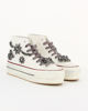 Immagine di MISS GLOBO -Sneakers alta  bianca con suola platform e decorazione gioiello sul lato