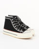 Immagine di MISS GLOBO -Sneakers alta nera con suola platform e decorazione strass