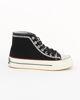 Immagine di MISS GLOBO -Sneakers alta nera con suola platform e decorazione strass