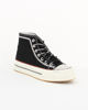 Immagine di MISS GLOBO -Sneakers alta nera con suola platform e decorazione strass