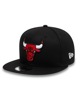 Immagine di NEW ERA - Cappello a visiera piatta nero con logo Chicago Bulls - 9 FIFTY
