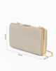 Immagine di MISS GLOBO- CLUTCH IN LUREX ORO CON  APERTURA IN METALLO