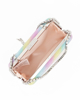 Immagine di MISS GLOBO - Clutch multicolore glitter con manici con catena e strass, chiusura gioiello