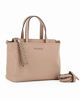 Immagine di GIANMARCO VENTURI - Borsa beige con due manici e ciondolo zip