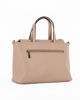 Immagine di GIANMARCO VENTURI - Borsa beige con due manici e ciondolo zip