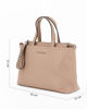 Immagine di GIANMARCO VENTURI - Borsa beige con due manici e ciondolo zip