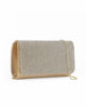 Immagine di DIVAS -  Pochette oro tutta strass con patta