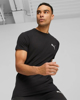 Immagine di PUMA - T shirt da uomo slim fit nera in tessuto traspirante