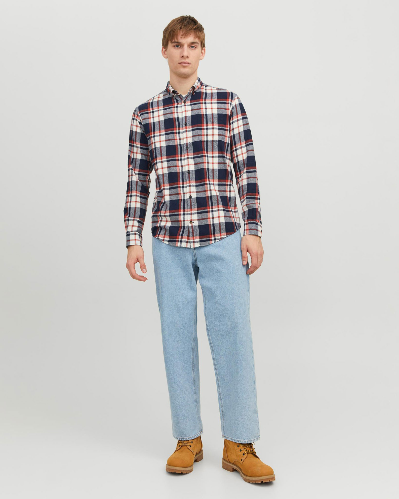 Camicia Da Uomo A Quadri Manica Lunga Banana Republic In Cotone - Foto 7