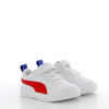 Immagine di PUMA - Sneaker da bambino bianca e rossa con strappo, numerata 20/27 - RICKIE AC INF