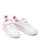Immagine di PUMA - Sneaker da bambina bianca e rosa con strappo, numerata 28/35 - RICKIE AC PS