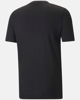 Immagine di PUMA - T shirt da uomo nera in cotone con logo bianco
