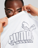 Immagine di PUMA - T shirt da uomo bianca in cotone con logo nero