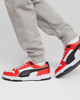 Immagine di PUMA - Sneaker da uomo in VERA PELLE bianca e rossa con logo nero - RBD GAME LOW