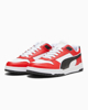 Immagine di PUMA - Sneaker da uomo in VERA PELLE bianca e rossa con logo nero - RBD GAME LOW