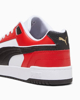 Immagine di PUMA - Sneaker da uomo in VERA PELLE bianca e rossa con logo nero - RBD GAME LOW