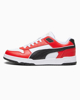 Immagine di PUMA - Sneaker da uomo in VERA PELLE bianca e rossa con logo nero - RBD GAME LOW