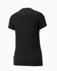 Immagine di PUMA - T shirt da donna nera in cotone con logo bianco