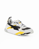Immagine di PUMA - Sneaker da uomo bianca e nera con dettagli gialli - TRINITY
