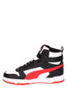 Immagine di PUMA - Sneaker alta nera e bianca con logo rosso e strappo, numerata 36/39 - RBD GAME JR
