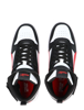 Immagine di PUMA - Sneaker alta nera e bianca con logo rosso e strappo, numerata 36/39 - RBD GAME JR