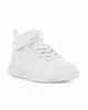 Immagine di PUMA - Sneaker alta da bambino bianca con dettagli grigi e strappo, numerata 28/35 - REBOUND V6 MID AC PS