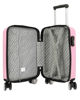 Immagine di COVERI COLLECTION - TROLLEY ROSA  IN ABS ONDULATO E RUOTE STACCABILI