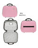 Immagine di COVERI COLLECTION - TROLLEY ROSA  IN ABS ONDULATO E RUOTE STACCABILI