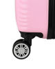 Immagine di COVERI COLLECTION - TROLLEY ROSA  IN ABS ONDULATO E RUOTE STACCABILI