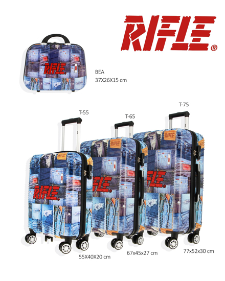 Immagine di RIFLE - TROLLEY STAMPA JEANS IN ABS